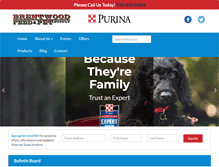 Tablet Screenshot of brentwoodfeedandpet.com